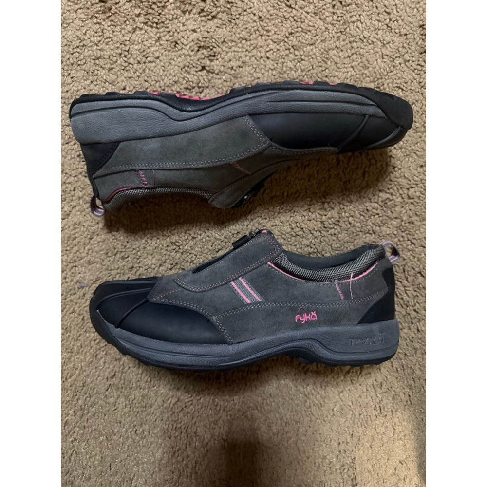 Women's Ryka Winter & Rain Boots Size 10 Gray with Pink Accents - Picture 4 of 7
